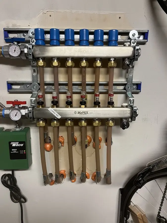 Plumber performing Gas Leak Detection at a residential property in Deltona